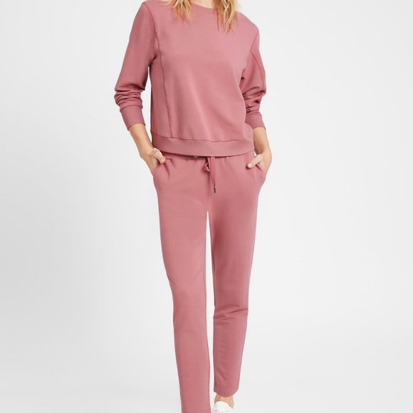 LAST CHANCE Banana Republic Jogger French Terry Lightweight Medium Petite - Picture 1 of 5